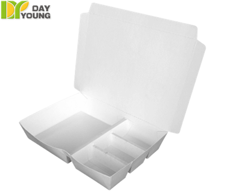 Disposable Food Storage Containers｜Vertical Divide Box 401W｜Paper Food Containers Manufacturer and Supplier - Day Young, Taiwan